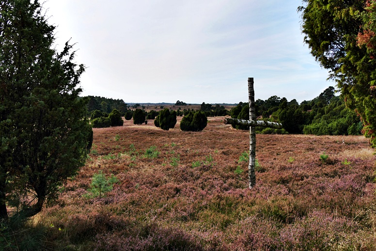 Kreuz in der Lüneburger Heide in der Nähe von Niederhaverbeck