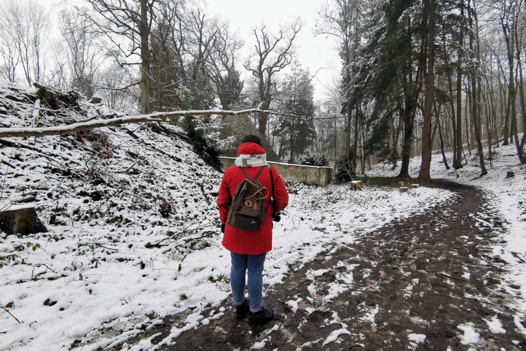 Schlammiger Weg auf dem Laves Kulturpfad